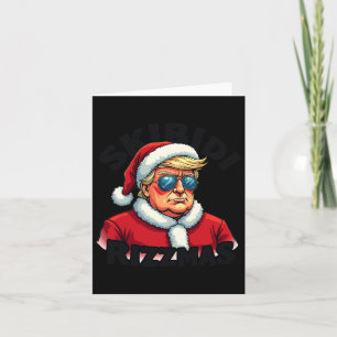 Funny Trump Weihnachtsmann Trump Skibidi Ri Karte