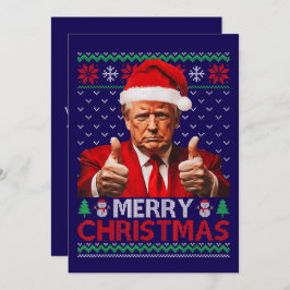 Funny Trump Weihnachtsmannmütze Frohe Weihnachten