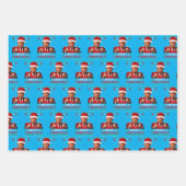Funny Trump Weihnachtsmannmütze Frohe Weihnachten Geschenkpapier Set (Vorderseite 2)