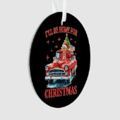 Funny Trump Weihnachtsmannmütze Ich werde zu Weihn Ornament (Vorderseite)