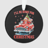 Funny Trump Weihnachtsmannmütze Ich werde zu Weihn Ornament (Vorderseite)