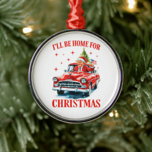 Funny Trump Weihnachtsmannmütze Ich werde zu Weihn Ornament Aus Metall
