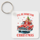 Funny Trump Weihnachtsmannmütze Ich werde zu Weihn Schlüsselanhänger (Vorderseite)