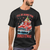 Funny Trump Weihnachtsmannmütze Ich werde zu Weihn T-Shirt (Vorderseite)