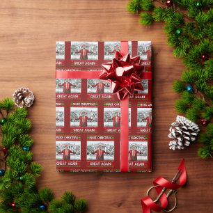 Funny Trump Weihnachtsmannmütze macht Weihnachten Geschenkpapier