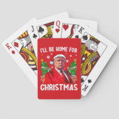 Funny Trump Weihnachtsmannmütze werde ich zu Weihn Spielkarten (Rückseite)