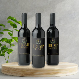 Funny Trump Whines aus sauer Trauben Weinetikett