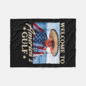 Funny Trump Willkommen im Golf von Amerika, Golf v Fleecedecke (Vorderseite (Horizontal))