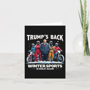 Funny Trump Winter Sports Snowboarding Team Cool V Karte