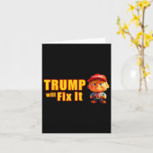 Funny! Trump wird es reparieren, ja, er wird Trump Karte (Gelbe Blume)