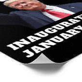 Funny Trump Won 2025 Inauguration Day Team Republi Poster (Ecke)