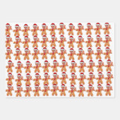 Funny Trump Xmas Custom Face Foto Gingerbrei Geschenkpapier Set (Vorderseite 2)