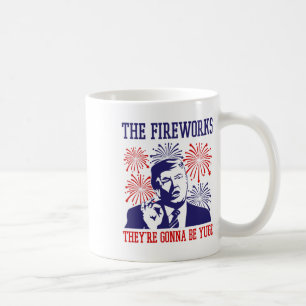 Funny Trump zitiert Feuerwerke 4. Juli Kaffeetasse
