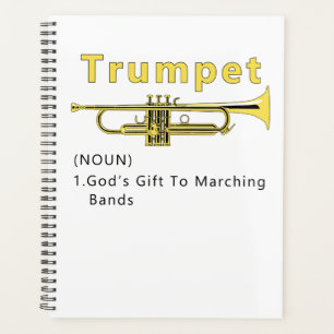 Funny Trumpet Gods Geschenk für Marching Band Planer
