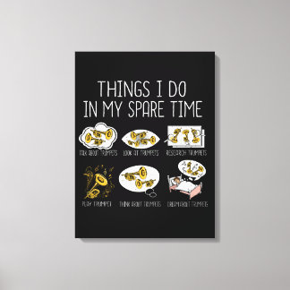 Funny Trumpet Player Geschenk Jazz Musik Männer Tr Leinwanddruck