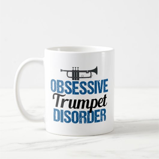 Funny Trumpet Player Kaffeetasse (Links)
