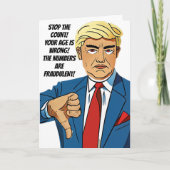 Funny Trumpisms betrügerischer Graf Karte (Vorderseite)