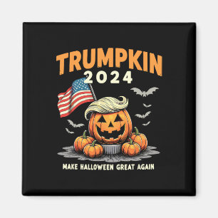 Funny Trumpkin 2024 Trump macht Halloween Große Ag Magnet