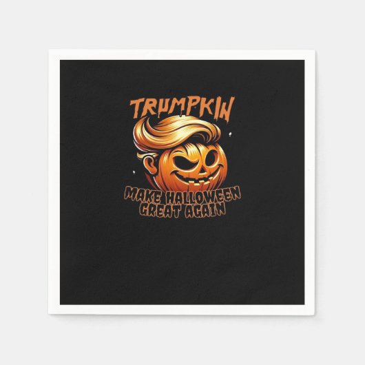 Funny Trumpkin Classic Serviette (Vorderseite)