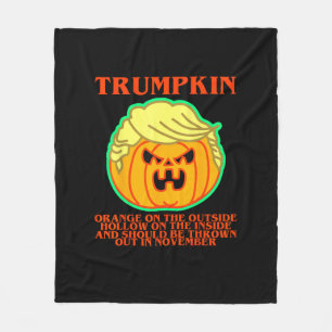 Funny Trumpkin Fleecedecke