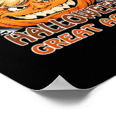Funny Trumpkin - Lasst uns Halloween wieder großar Poster (Ecke)