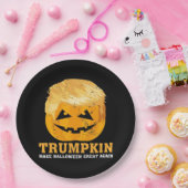 Funny Trumpkin macht Halloween wieder groß Pappteller (Party)