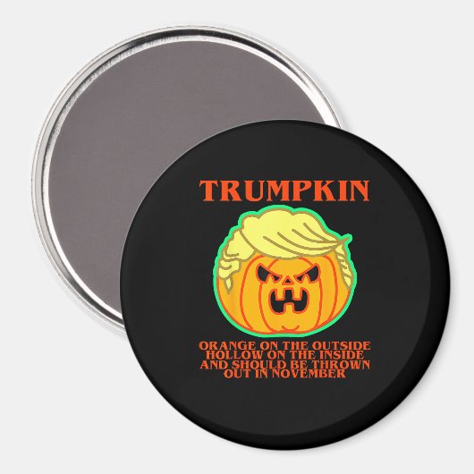 Funny Trumpkin Magnet (Vorderseite/Rückseite)
