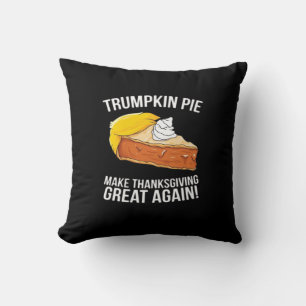 Funny Trumpkin Pie Erntedank wieder groß machen Kissen