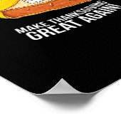Funny Trumpkin Pie Erntedank wieder groß machen Poster (Ecke)