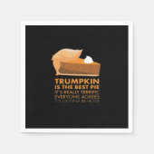 Funny Trumpkin Pie Serviette (Vorderseite)