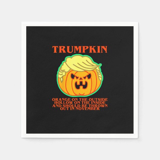 Funny Trumpkin Serviette (Vorderseite)