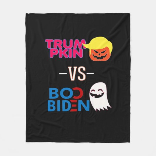 Funny Trumpkin Vs Boo Biden Halloween Design Class Fleecedecke (Vorderseite)