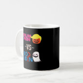 Funny Trumpkin Vs Boo Biden Halloween Design Class Kaffeetasse (Vorderseite Links)