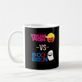 Funny Trumpkin Vs Boo Biden Halloween Design Class Kaffeetasse (Links)