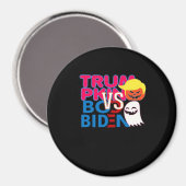 Funny Trumpkin Vs Boo Biden Halloween Design Class Magnet (Vorderseite/Rückseite)