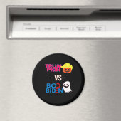 Funny Trumpkin Vs Boo Biden Halloween Design Class Magnet (In Situ (Geschirrspüler))