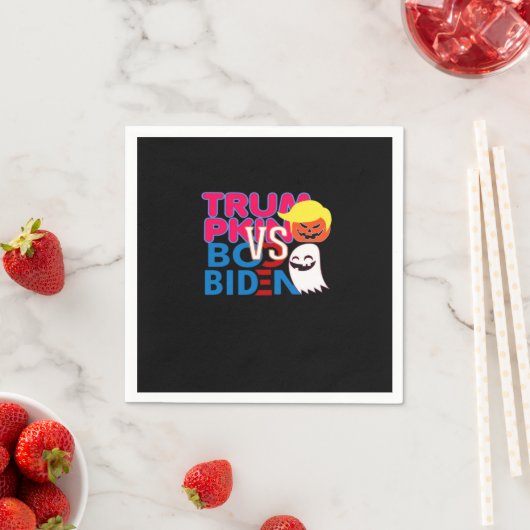 Funny Trumpkin Vs Boo Biden Halloween Design Class Serviette (Beispiel)