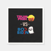Funny Trumpkin Vs Boo Biden Halloween Design Class Serviette (Vorderseite)