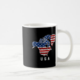 Funny Trumps Vision von der US-Landkarte mit Kanad Kaffeetasse