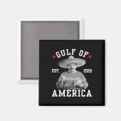 Funny Trumpshirt Gulf of US America Funny Mexican Magnet (Vorderseite/Rückseite)