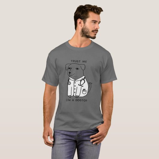 Funny Trust Me I’M Dogtor Dr. Brad Robinson T-Shirt (Vorne ganz)