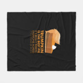 Funny Tshirt Pumpkin Pie Erntedank Fall Fleecedecke (Vorderseite (Horizontal))