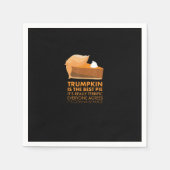Funny Tshirt Pumpkin Pie Erntedank Fall Serviette (Vorderseite)
