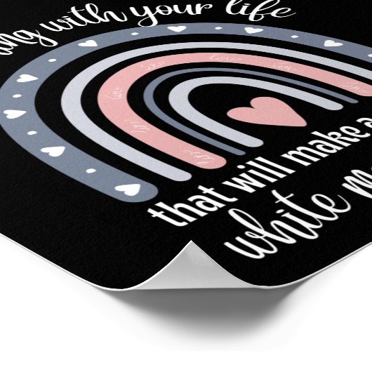 Funny Tu etwas für dein Leben Poster (Ecke)