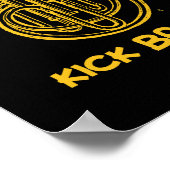 Funny Tuba Players Kick Brass Musician Music Poster (Ecke)