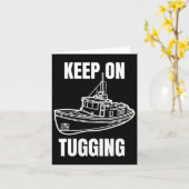 Funny Tug Boat Captain Graphic Karte (Gelbe Blume)