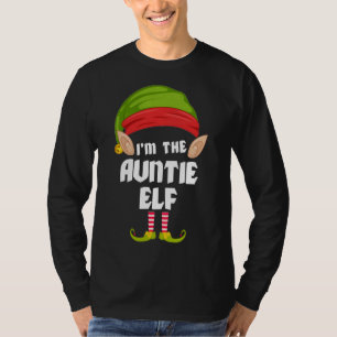 Funny Tuntie Elf Matching Family PJ Weihnachten T-Shirt