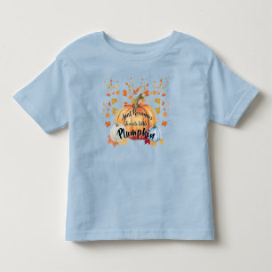 Funny Tunt's Lieblings-Little PLUMPKIN Zitat Blue Kleinkind T-shirt