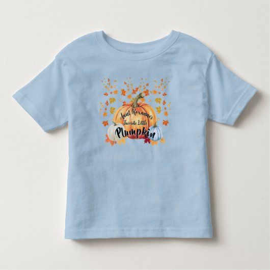 Funny Tunt's Lieblings-Little PLUMPKIN Zitat Blue Kleinkind T-shirt (Vorderseite)