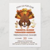 Funny Turducken FRIENDSGIVING Dinner Einladung (Vorderseite)